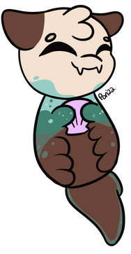 Simple line art with color, no BG